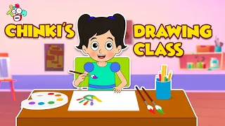 Chinki's Drawing Class | The Drawing Competition | English Cartoon | Moral Stories | PunToon Kids