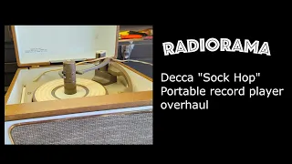 Decca portable record player electrical and mechanical overhaul