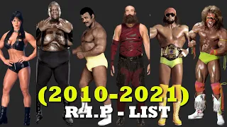 R.I.P List of All 100 WRESTLERS in 2010s (2010 - 2021)