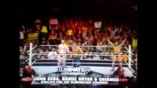 WWE RAW 1 27 14  Daniel Bryan, Sheamus and John Cena vs The Shield, Wyatt Family Attacks John Cena