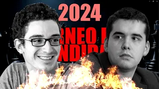 Scacchi 616 - Caruana vs Nepomniachtchi - Capolinea? - [D35] 2024 Candidati T14