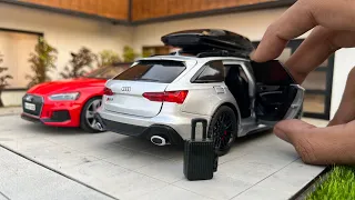 Mini Audi RS6 Avant | Real like Diecast Model Cars Unboxing | Audi Performance