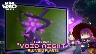 New Void Update Part 6 : Preview All Void Plants - Mini World Creata Leaks Update