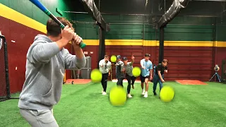 Can We Hit a Blitzball Against 5 Pitchers at Once?