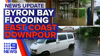 Torrential rain, floods hit Australia's east coast | Nine News Australia