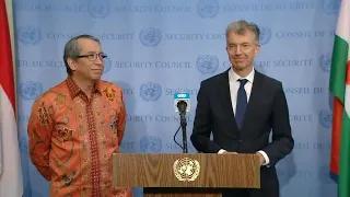 Germany and Indonesia on Afghanistan - Security Council Media Stakeout (15 September 2020)