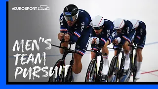 France beat Denmark to Men's Team Pursuit Gold | 2022 European Championships | Eurosport