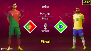 FIFA 23 | PORTUGAL vs. BRAZIL | RONALDO vs. NEYMAR | FIFA WORLD CUP FINAL | [4K]