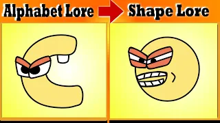 Alphabet lore Lower case Versus Shape Lore Band Comparison (1-10...) MEME!