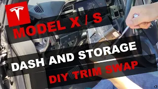 Telsa Model X/Model S dash and storage trim replacement