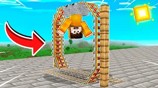 EU FIZ UMA MONTANHA RUSSA DE VERDADE NO MINECRAFT!