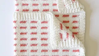 Crochet Ribbed Blanket Border