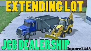 Farming Simulator 17 | Extending JCB Parking Lot | New Cat Backhoe | Gravel | Dump Truck