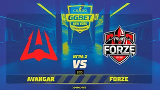 AVANGAR vs forZe [Map 2, Mirage] (Best of 3) | GG.Bet New York Invitational