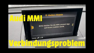 Verbindungsprobleme mit der Audi connect APP gelöst