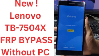 Lenovo TB-7504X Frp Bypass Without PC - lenovo tb-7504x frp bypass - lenovo tab tb 7504x frp bypass