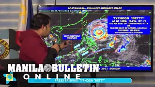 More areas under Signal No. 1 as Typhoon 'Betty' weakens