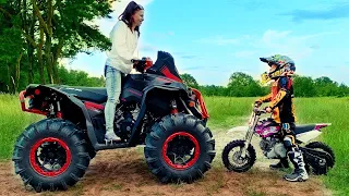 Den y Aventuras en Moto para Niños! | Los niños andan en Moto!