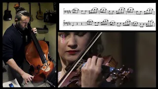 Johann Sebastian Bach - Violin concerto No.2 in E major BWV 1042 - Adagio - Doublebass score