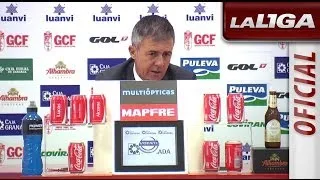 Rueda de Prensa de Lucas Alcaraz tras el Granada CF (0-2) Getafe CF - HD