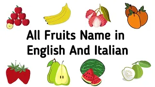 Fruit Name in italian || italian Vocabulary || learn italian. #vocabulary