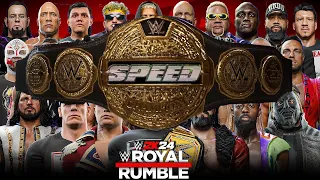 WWE 2K24 ROYAL RUMBLE MATCH FOR THE WWE SPEED CHAMPIONSHIP BELT!