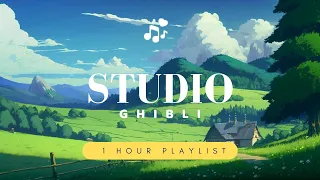 【1 HOUR】 Ghibli music brings positive energy 🌿 Spirited Away, My Neighbor Totoro 🌿