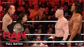 Brock Lesnar & The Great Khali vs. Roman Reigns & The Undertaker: Raw, Nov. 23, 2019