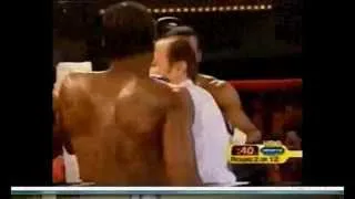 Shane Mosley knocked down.