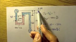 Static Pressure: Example 3: Part 1 [Fluid Mechanics #11]