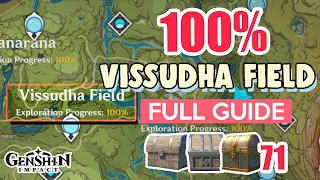 How to: Vissudha Field 100% FULL Exploration ⭐ SUMERU ALL CHESTS GUIDE 【 Genshin Impact 】