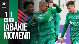 14. kārta: FK Auda 1:1 FK Liepāja (Labākie momenti)