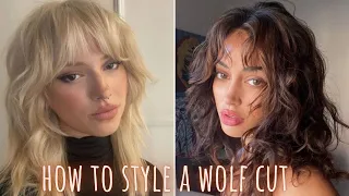 Style a WOLF CUT like a PRO💇‍♀️🔥TikTok Wolfcut Hairstyle Trend I Hairstyles for Wolfcut/Mullet Hair