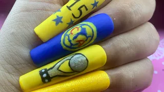 Club America es campion press on nails #nailsnailsnails #clubamerica #campionato #ligamx