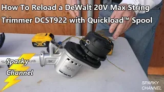 How to Reload a DeWalt Quickload™ Spool for a DeWalt String Trimmer