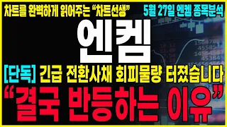 [엔켐 주가분석] "긴급공시" 5월 29일 전환사채(CB) 35만주 회피물량 결국에 나오네요! 세력들은 이걸 받아서 그대로 급등시킨다! #엔켐#엔켐전망#엔켐주가#엔켐목표가