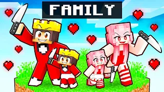 Having a CRAZY FAN GIRL Family In Minecraft!