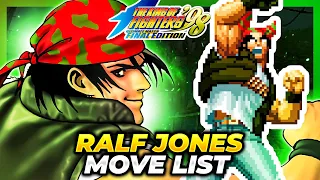 RALF JONES MOVE LIST - The King of Fighters '98 Ultimate Match Final Edition (KOF98)