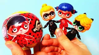 КИТАЙСКИЙ LOL LADYBUG Кукла в Шаре ЛОЛ ЛЕДИБАГ ДЕШЕВАЯ КОПИЯ ! ПОДДЕЛКИ Шарики с Куклами