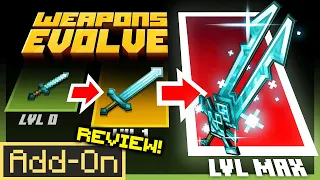 WEAPONS EVOLVE ADDON Brings 600+ weapons to Minecraft Bedrock Edition