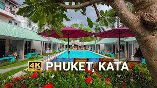 Kata Beach Walking Tour at Sunset 4K HDR | Phuket, Thailand 2023