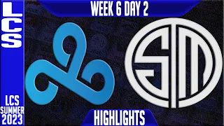 C9 vs TSM Highlights | LCS Summer 2023 W6D2 | Cloud9 vs Team Solomid