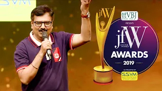 Actor Vivek Speech | my latest hairstyle is for Indian 2| JFW Achievers Awards 2019 | Star Vijay