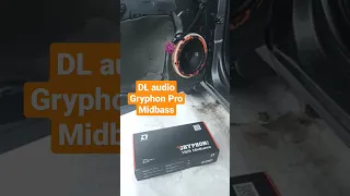 DL audio Gryphon Pro 165 Midbass. Играет от штатной ММС Веста