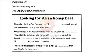 Honeybees in Australia | Looking for Asian honeybees | IELTS LISTENING TEST | SECTION-3