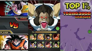 TOP 1% NEW CHAIN BATTLE VS GIANT APE VEGETA! Dragon Ball Z Dokkan Battle