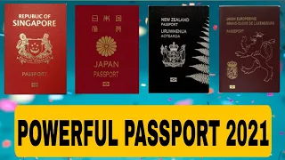 Top 10 world's most powerful passports 2021|