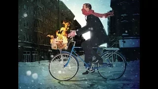 В трусах зимой на велосипеде))) In winter Cycling shorts)))