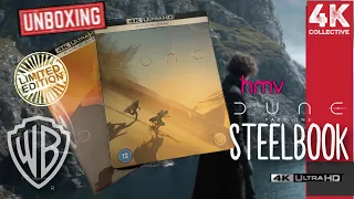 Dune 4K UltraHD Blu-ray steelbook hmv exclusive  unboxing