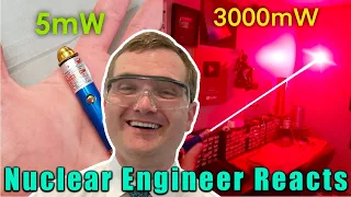 CRAZY POWERFUL LASER KEYCHAINS! - Nuclear Engineer Reacts to Styropyro